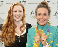  Gold medalist Chloe Esposito with Alana Slater