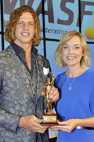 Nat Fyfe accepting 2015 W.A. Sports Star of the Year